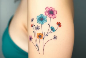 Wildflowers tattoo idea