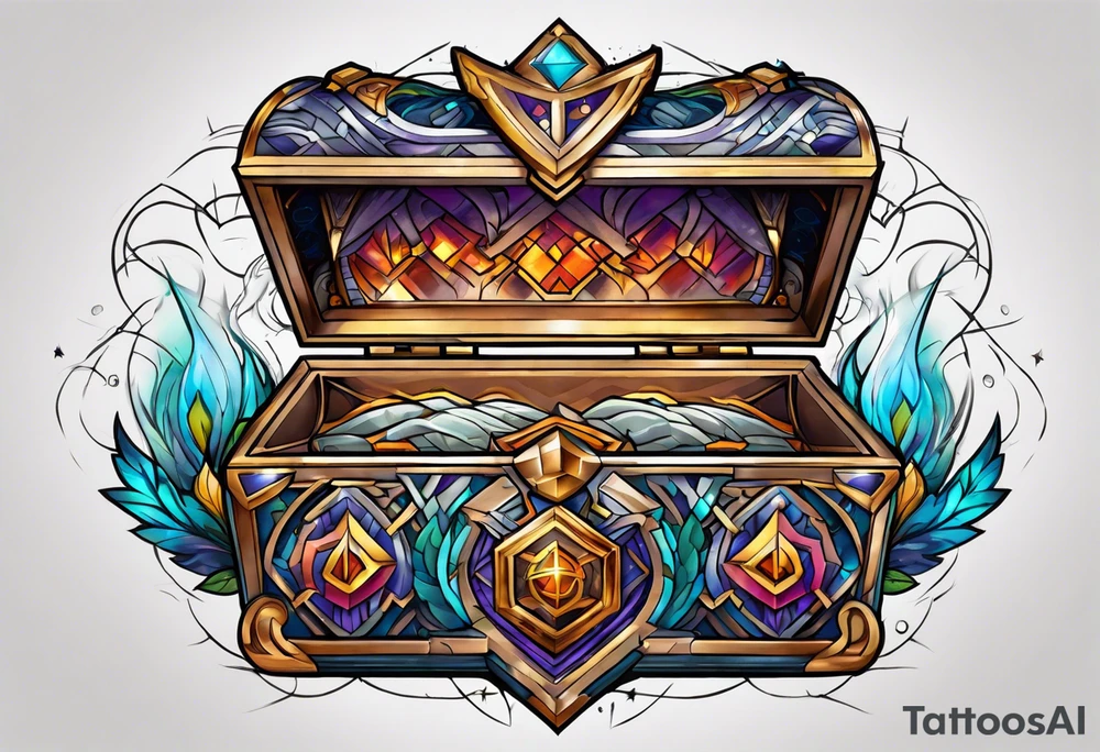 wizard chest piece tattoo idea