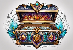wizard chest piece tattoo idea