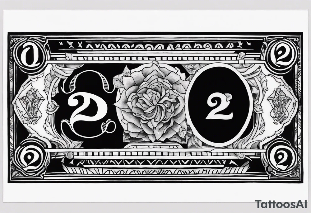 2 dollar bill tattoo idea