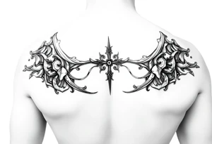 Shoulder plate arbor tattoo idea