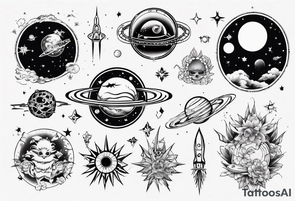 Space tattoo idea