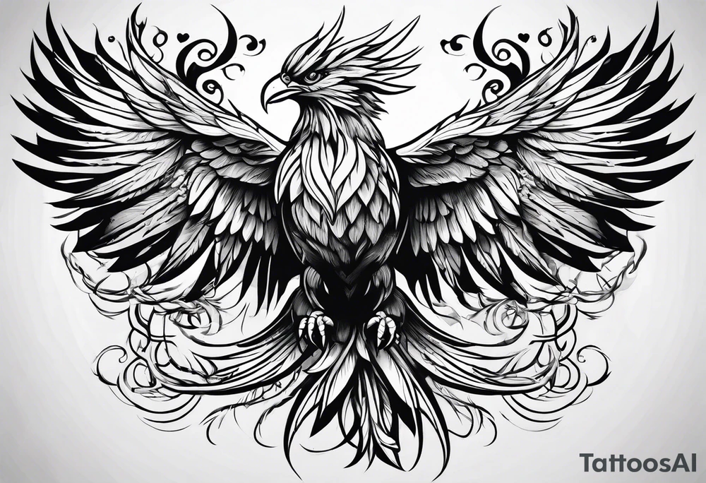 Phoenix tattoo idea
