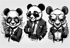 gangster panda evil
smoking tattoo idea