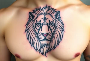 realistic
lion w tattoo idea