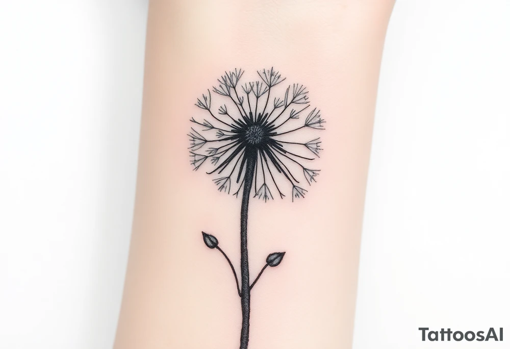 Dandelion tattoo idea