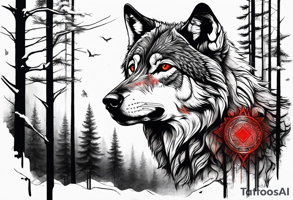 wolf with red eyes
date 13/02/2022 in roman numerals
forest background tattoo idea wolf with red eyes
date 13/02/2022 in roman numerals
forest background tattoo idea