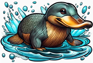 Platypus tattoo idea
