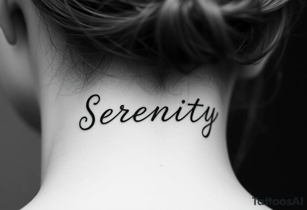 Serenity tattoo idea