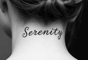 Serenity tattoo idea