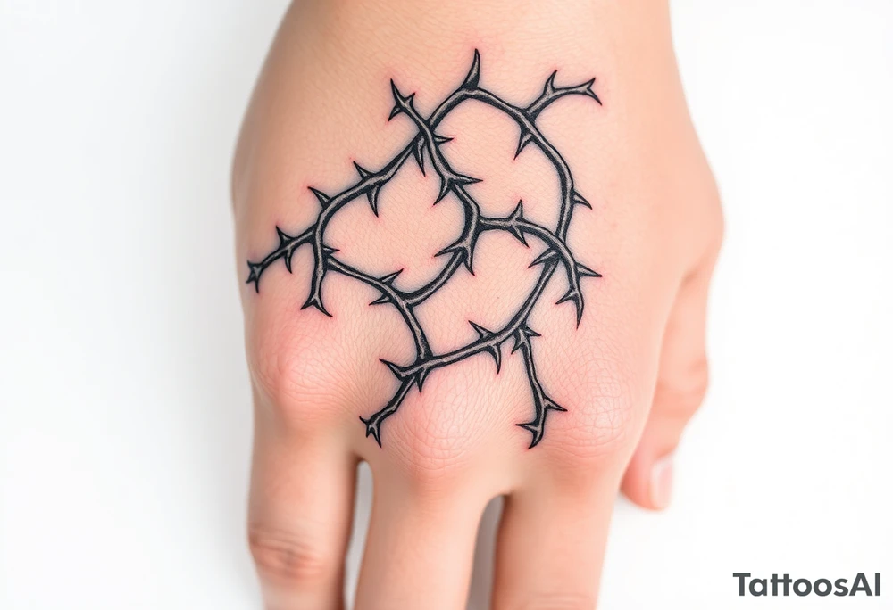 Vines with thorns tattoo idea
