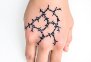 Vines with thorns tattoo idea