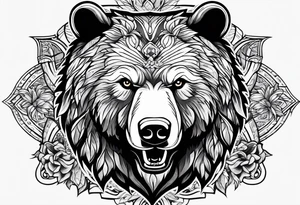 bear mountain tattoo idea