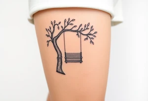 tree swing tattoo idea