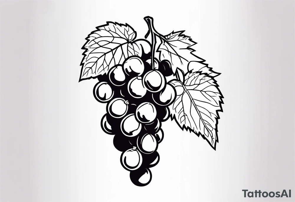 Arack grape tattoo idea