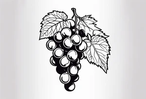 Arack grape tattoo idea