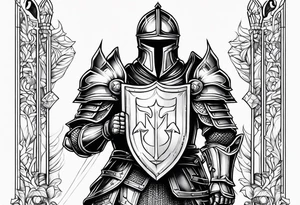 Knight in shining armor tattoo idea