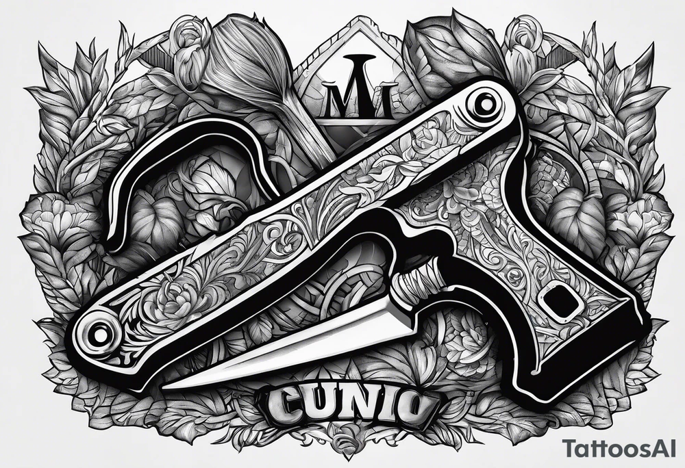 Timber Handsaw and a hammer tattoo idea