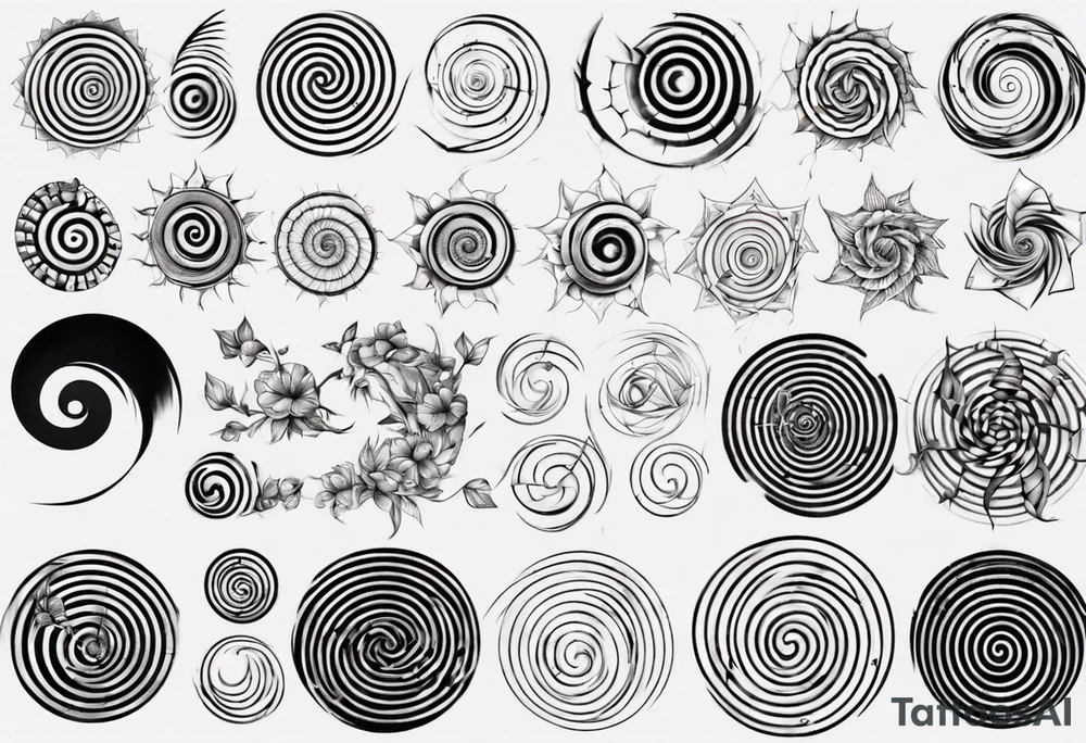 Fibonacci spiral tattoo idea
