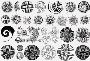 Fibonacci spiral tattoo idea