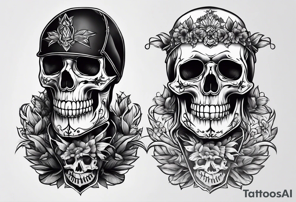 skeleton tattoo idea