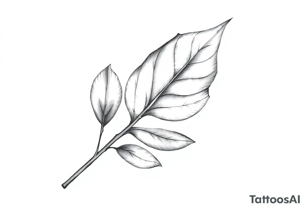 Bay leaf tattoo idea