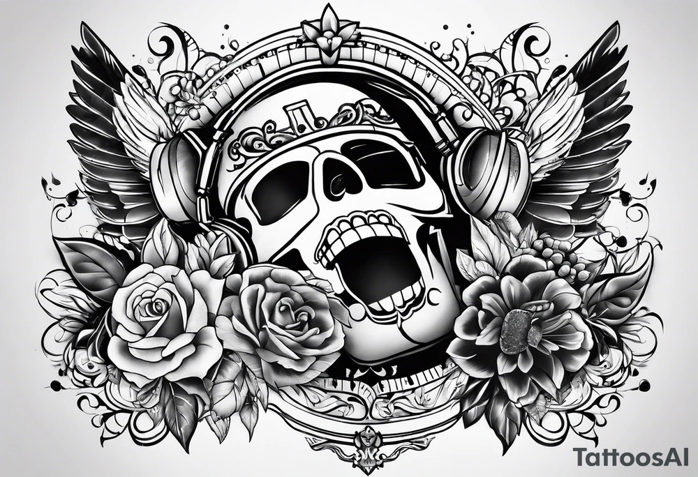 music tattoo idea