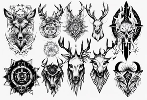 jäger und reh tattoo idea