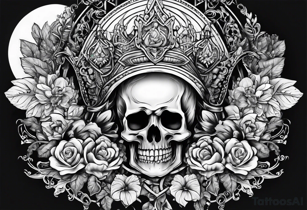 Skeleton hand tattoo idea