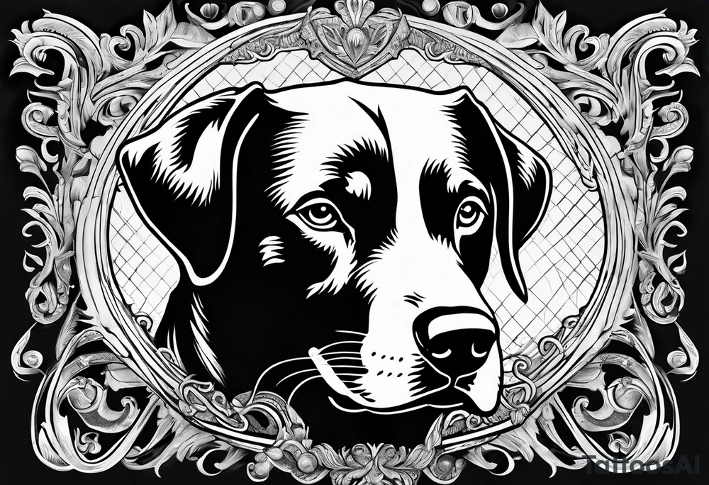 Savage dog tattoo idea