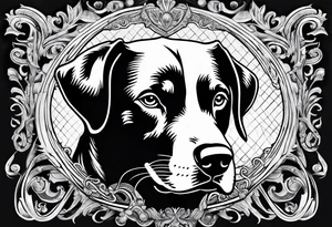 Savage dog tattoo idea