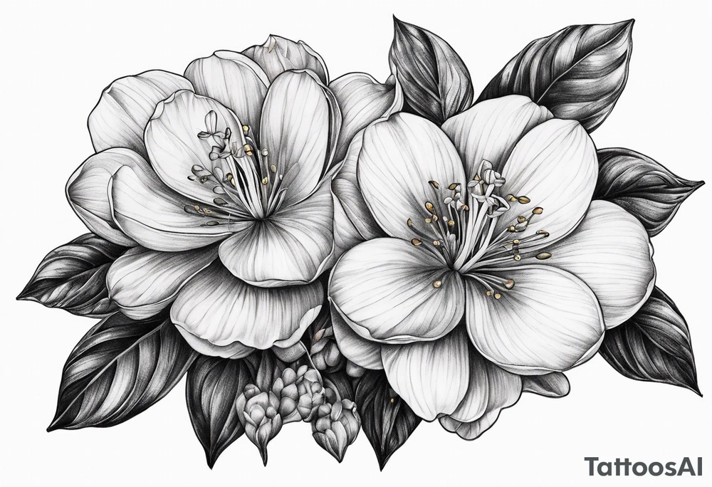 Lamprocapnos spectabilis flower tattoo idea