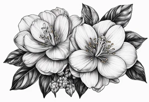 Lamprocapnos spectabilis flower tattoo idea