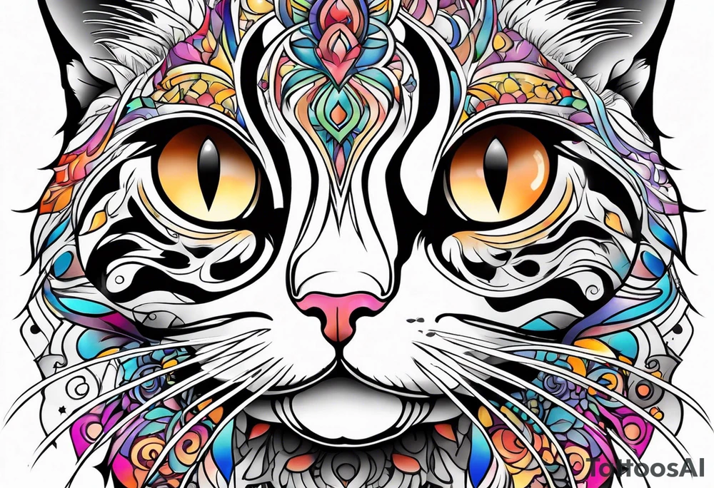 Small cat tattoo idea
