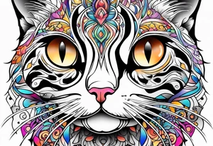 Small cat tattoo idea