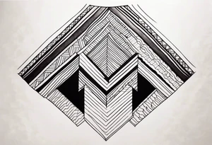 Chevron Stripes tattoo idea