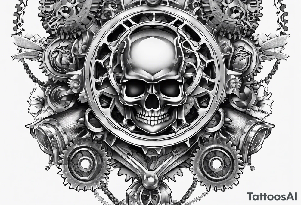 Gears for knee tattoo idea
