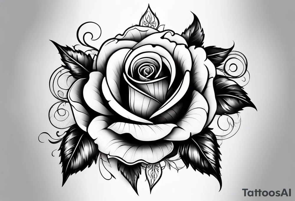 eine Taschenuhr mit einer Rose tattoo idea