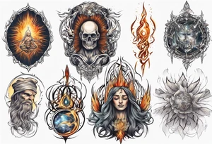 Human having spiritual awakening tattoo idea