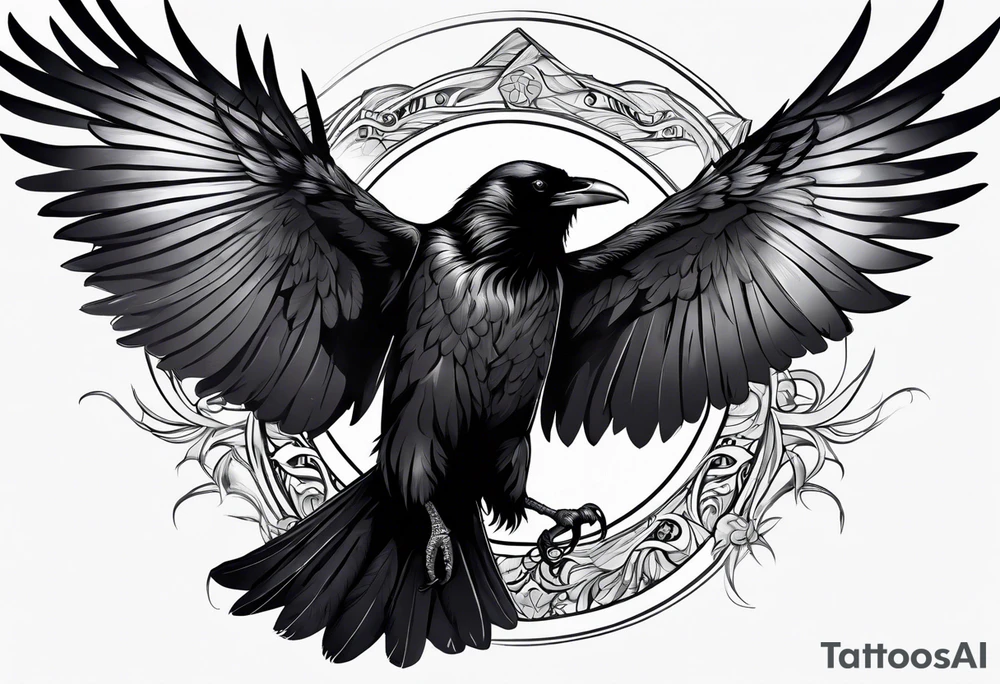 raven  fighting a felix tattoo idea