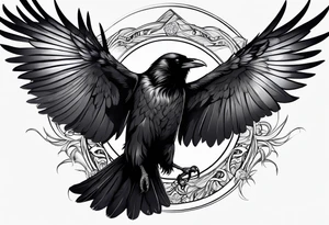 raven  fighting a felix tattoo idea