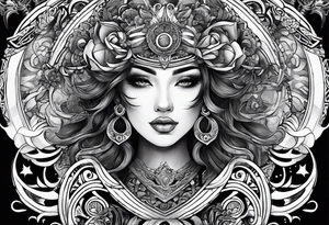 create the saying from the past we rise to our future with Moore overtop tattoo idea
