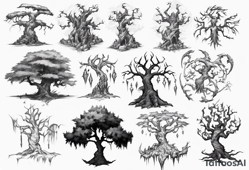 World of warcraft tree tattoo idea
