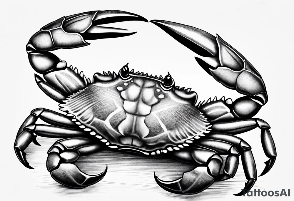 A crab claw tattoo idea