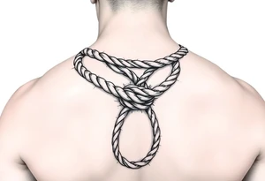 bdsm submissive bound by rope tattoo idea