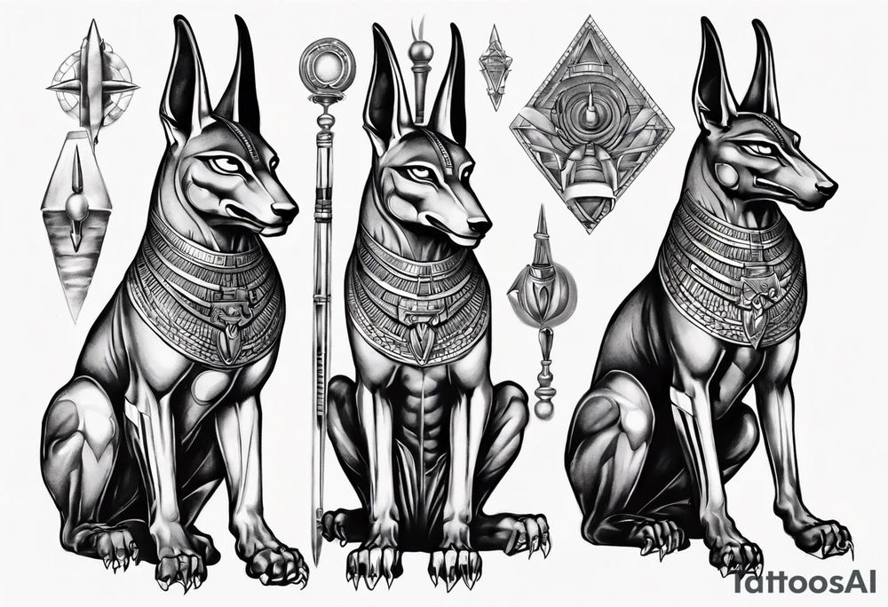Anubis guidance tattoo idea