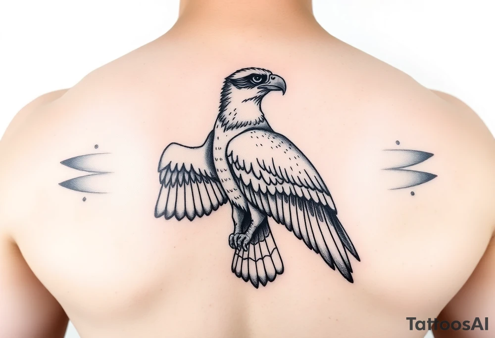 Realistic Osprey tattoo idea