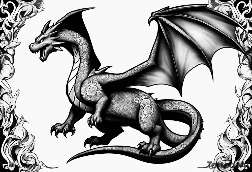 charizard tattoo idea