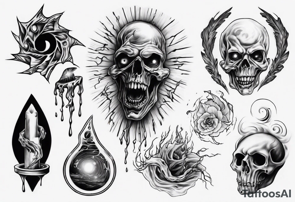 realistic poltergeist tattoo idea