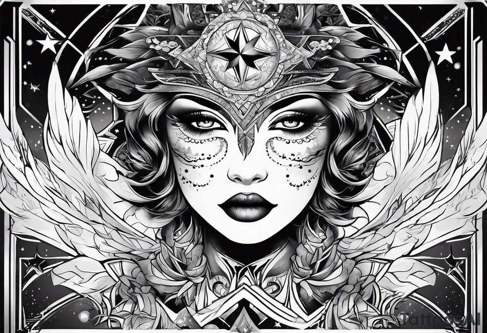 A star in the sky tattoo idea